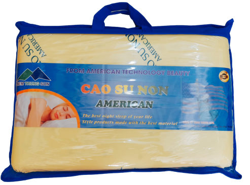 BỘ GỒM 3 GỐI CAO SU NON AMERICAN Cao Cấp ( Gối Nằm Size 50x70cm, Gối Ôm Size 25x95cm)