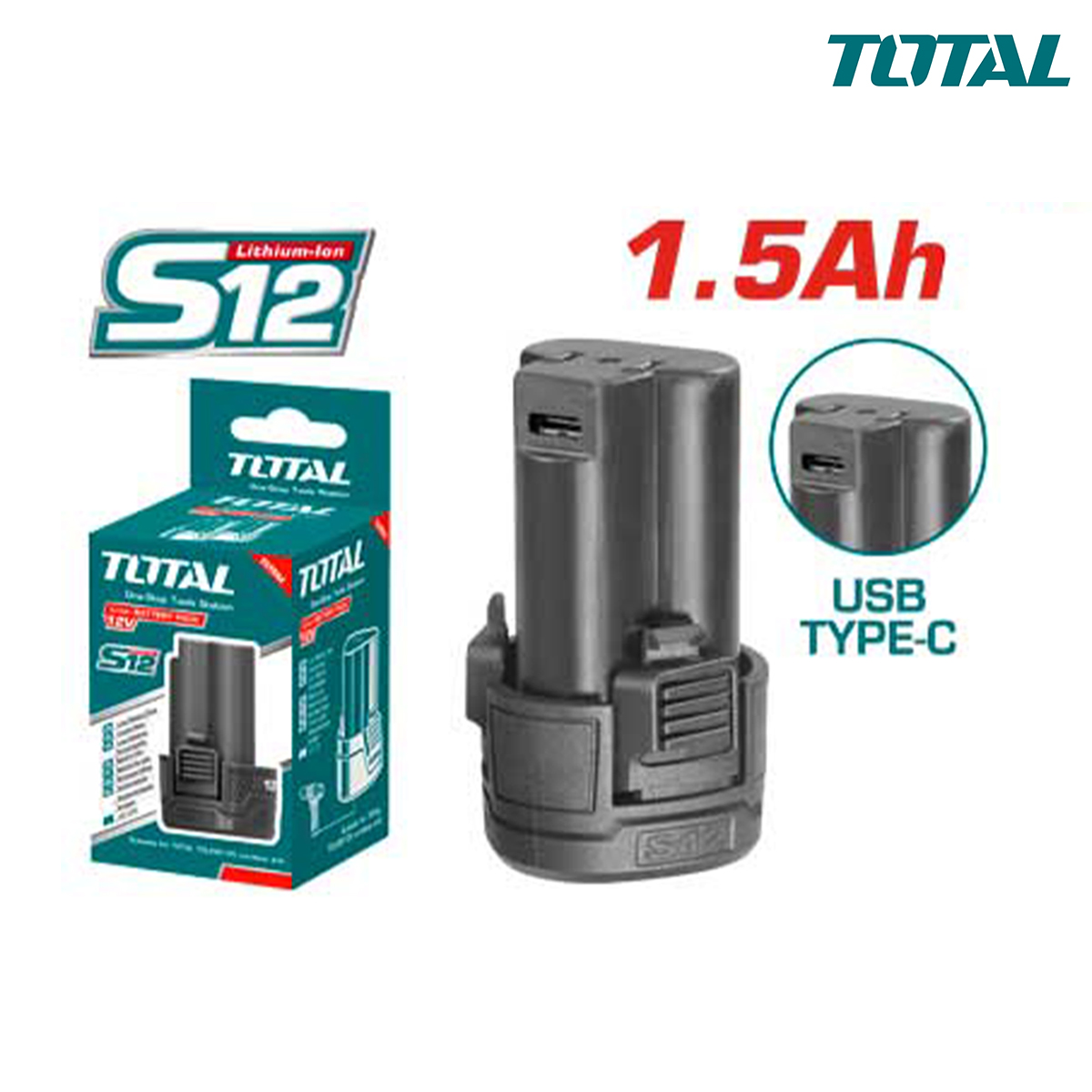 Pin Lithium 12V Total - chính hãng -xsafe