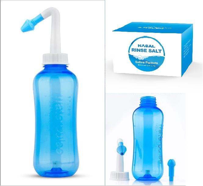 Nasal Wash Bottle Kit, Nose Cleansing Kit, Nose Cleaner, Nasal Cleansing Salt, Saline Pack, Waterpulse