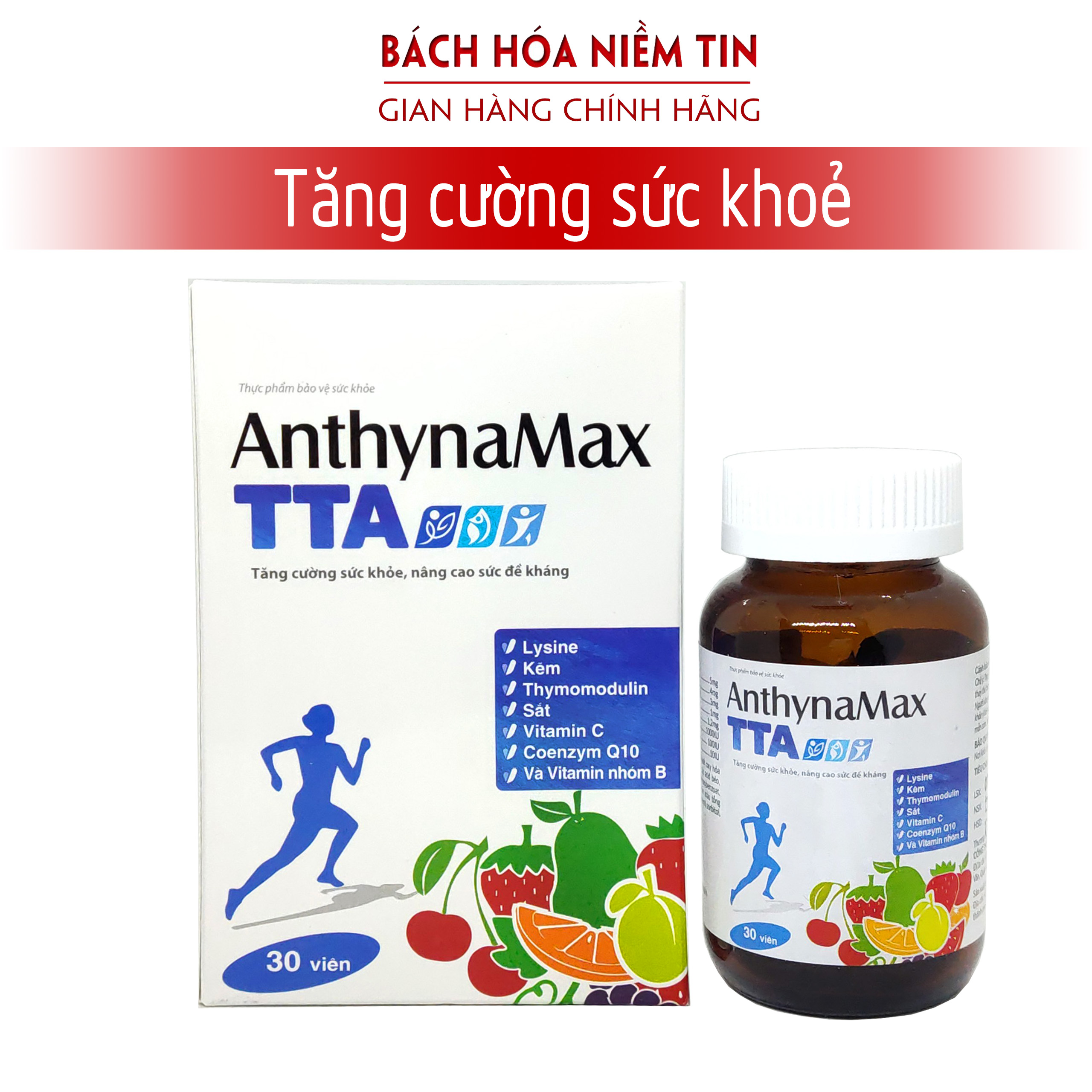 Viên uống vitamin tổng hợp AnthynaMax TTA tăng cường sức đề kháng