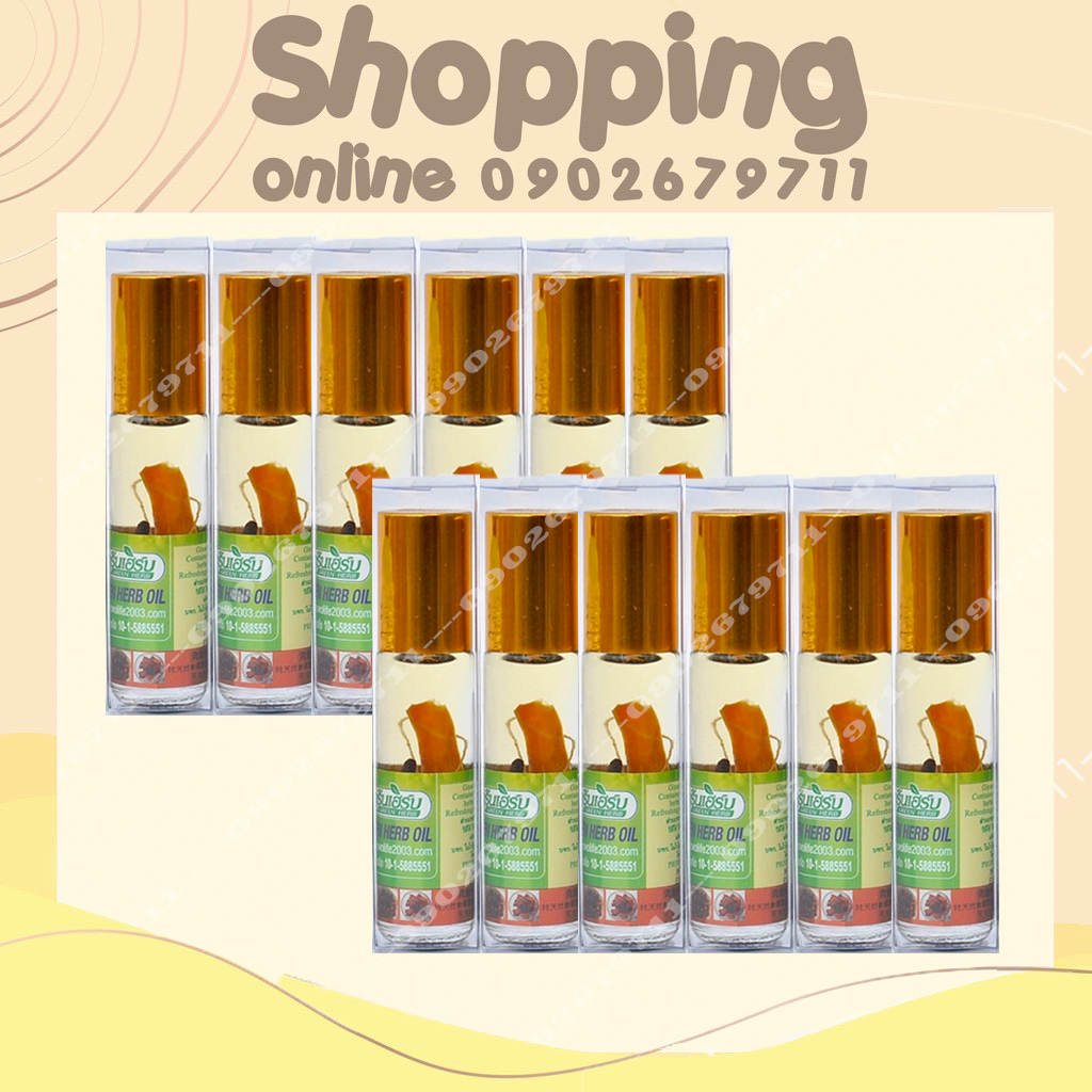 Dầu Lăn Thảo Dược Green Herb Thái Lan 8ml