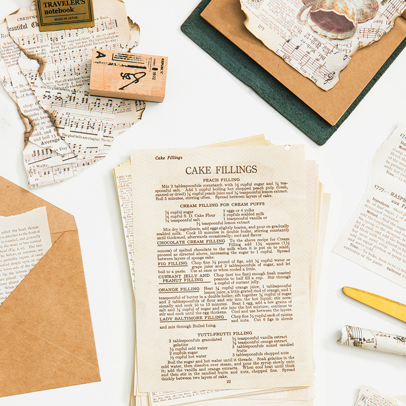 Giấy Báo Trang Trí Sổ - Crafting Paper (10 Tờ)