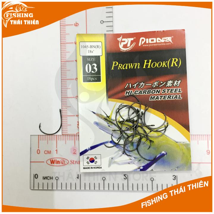 [HCM]Lưỡi câu tôm Pioneer Grawn Hook (R)