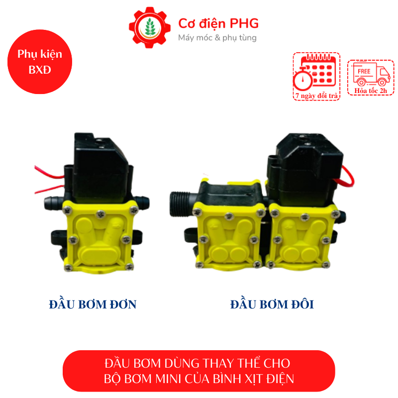 Đầu bơm dùng cho máy bơm mini rửa xe, phun sương