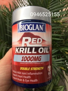 Dầu cá nhuyễn thể Red Krill oil Biogland 60 viên thumbnail