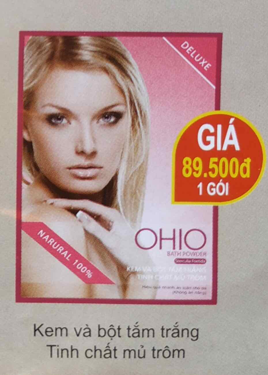 [HCM]Kem & bột tắm trắng tinh chất mủ trôm Ohio 150g (Hồng)