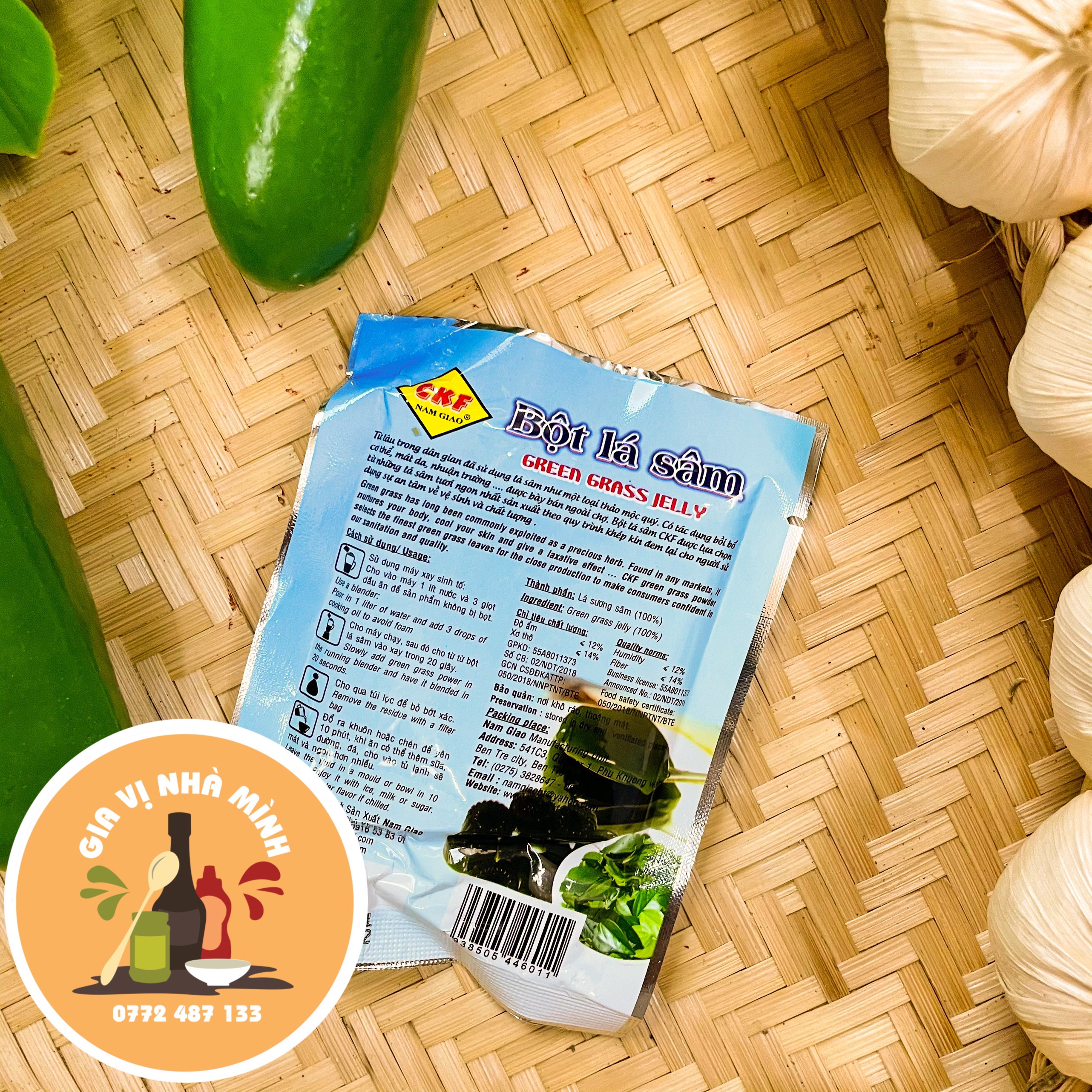 BỘT LÁ SƯƠNG SÂM NAM GIAO 7,5GR