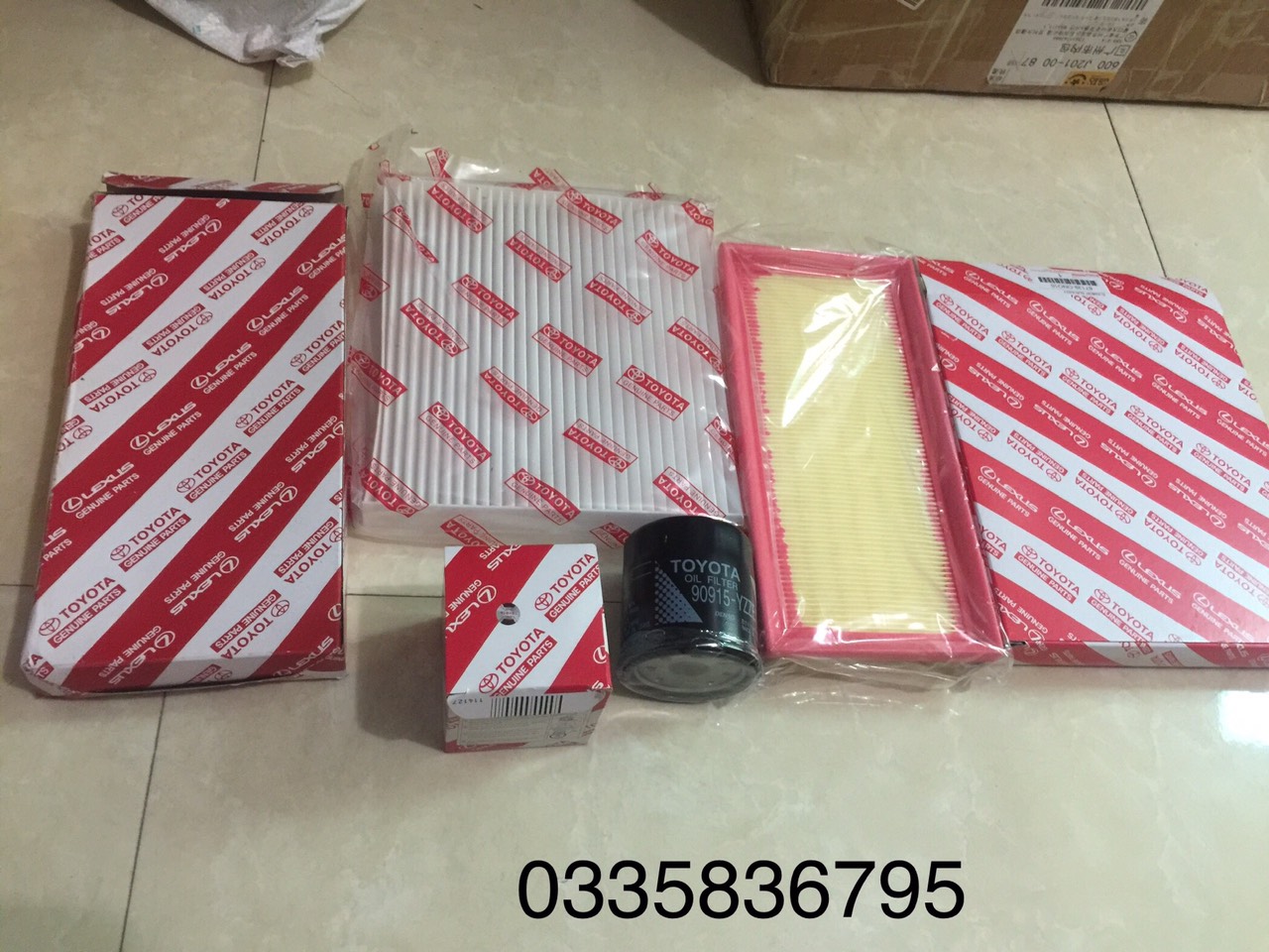 Combo lọc gió động cơ + lọc gió điều hòa +lọc dầu xe vios,yaris 2016-2021