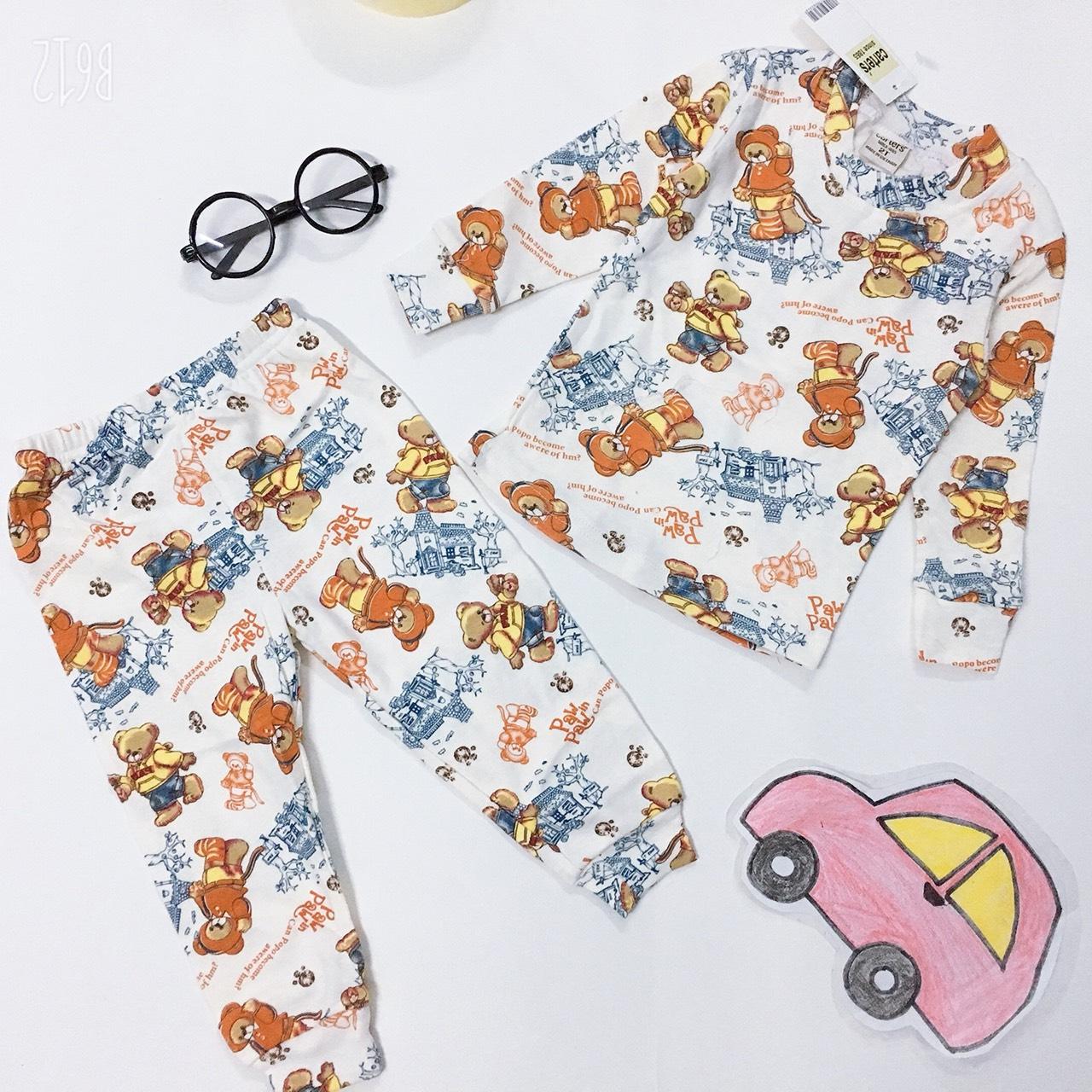 [HCM]Đồ bộ dài tay thu đông bozip cho bé (kèm bảng size hình cuối)