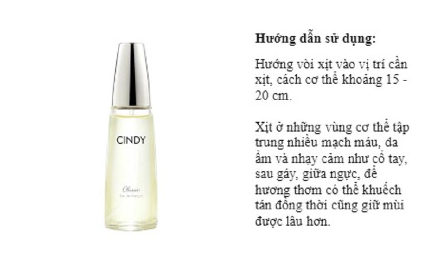 Nước hoa Cindy Classic