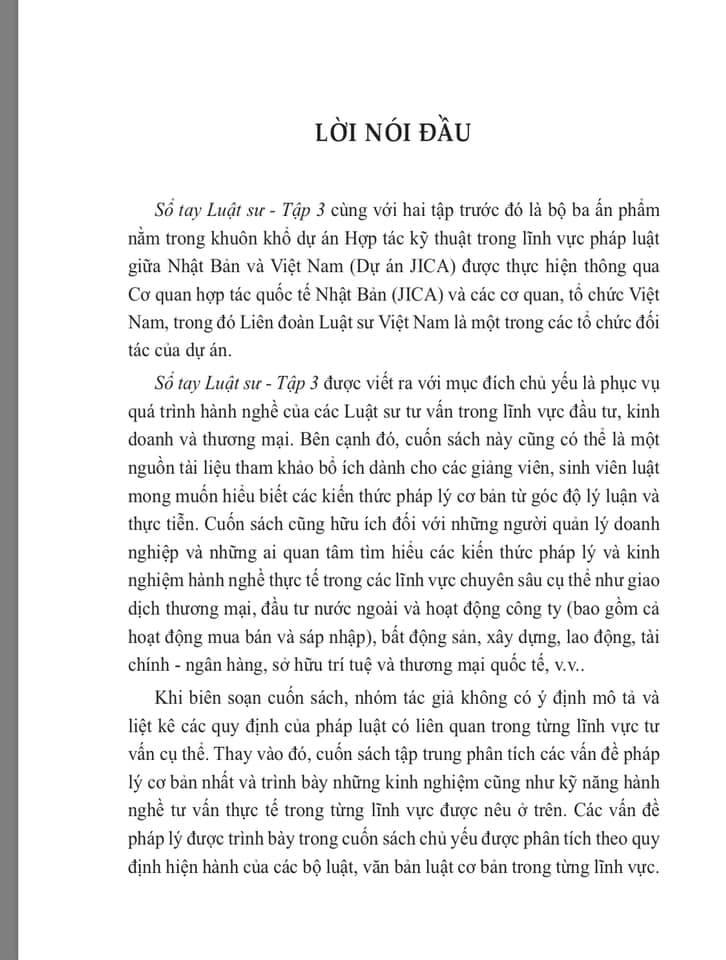 Sổ tay luật sư (bộ 3 tập)