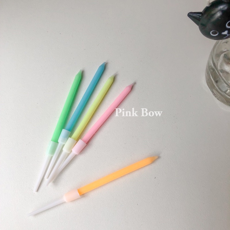 Nến sinh nhật đủ màu size nhỏ set 6c