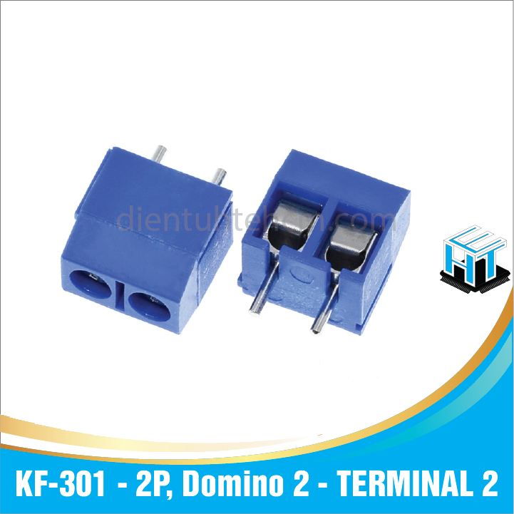 [set 6 con]Đầu Nối KF-301 - 2P, Domino 2 - TERMINAL 2