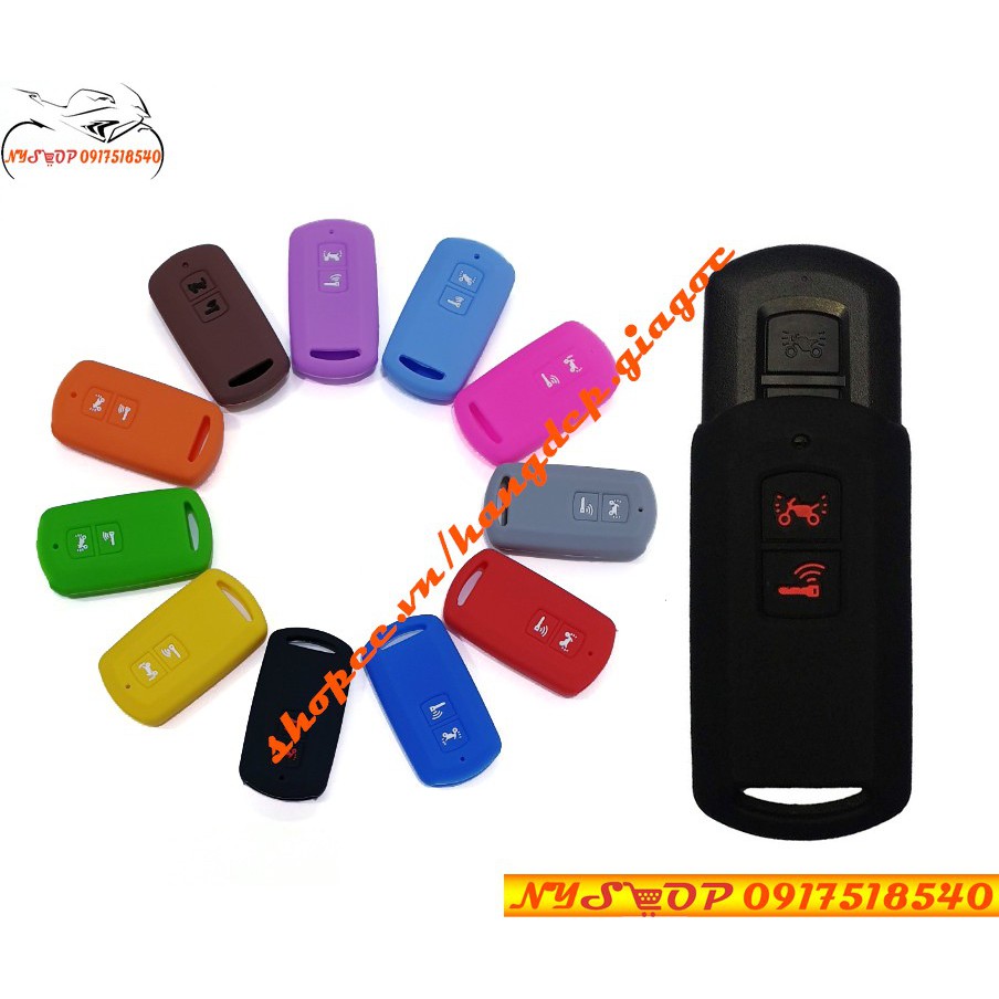 ??Bọc chìa khóa Smartkey xe Lead Air Blade VisionVario 2018 Silicon bảo vệ cho Remote??