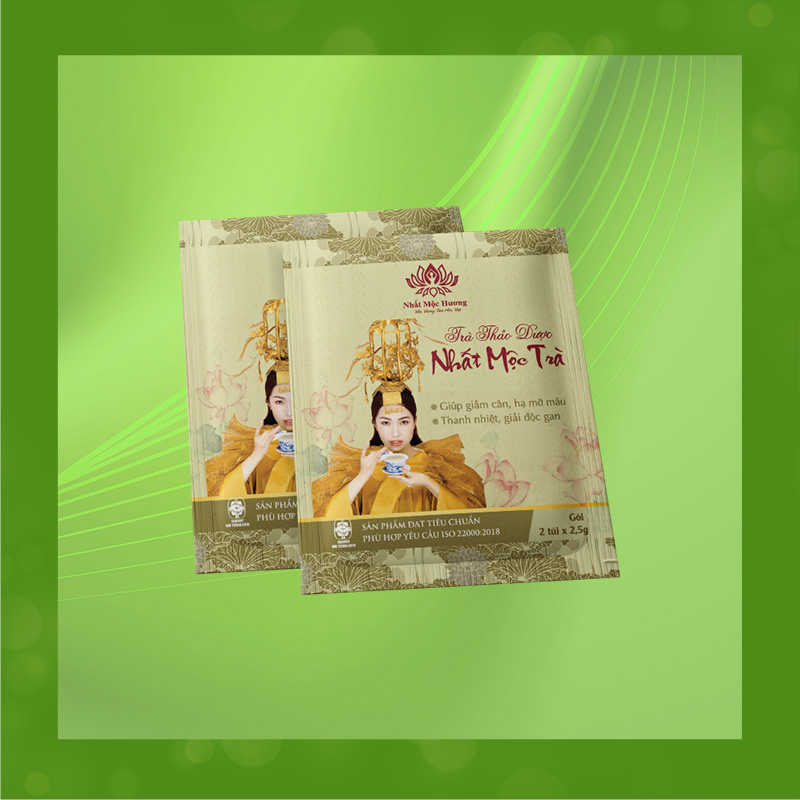 Nhất Mộc Trà - Trà Thảo Dược Nhất Mộc Hương Bách Y Sâm (Hộp 10 gói x 5g)