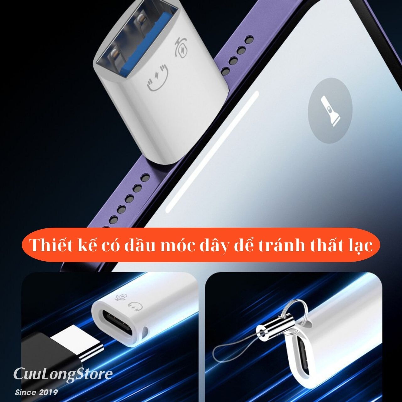 Type C to lightning jack OTG headphone converter USB to Lightning iPhone