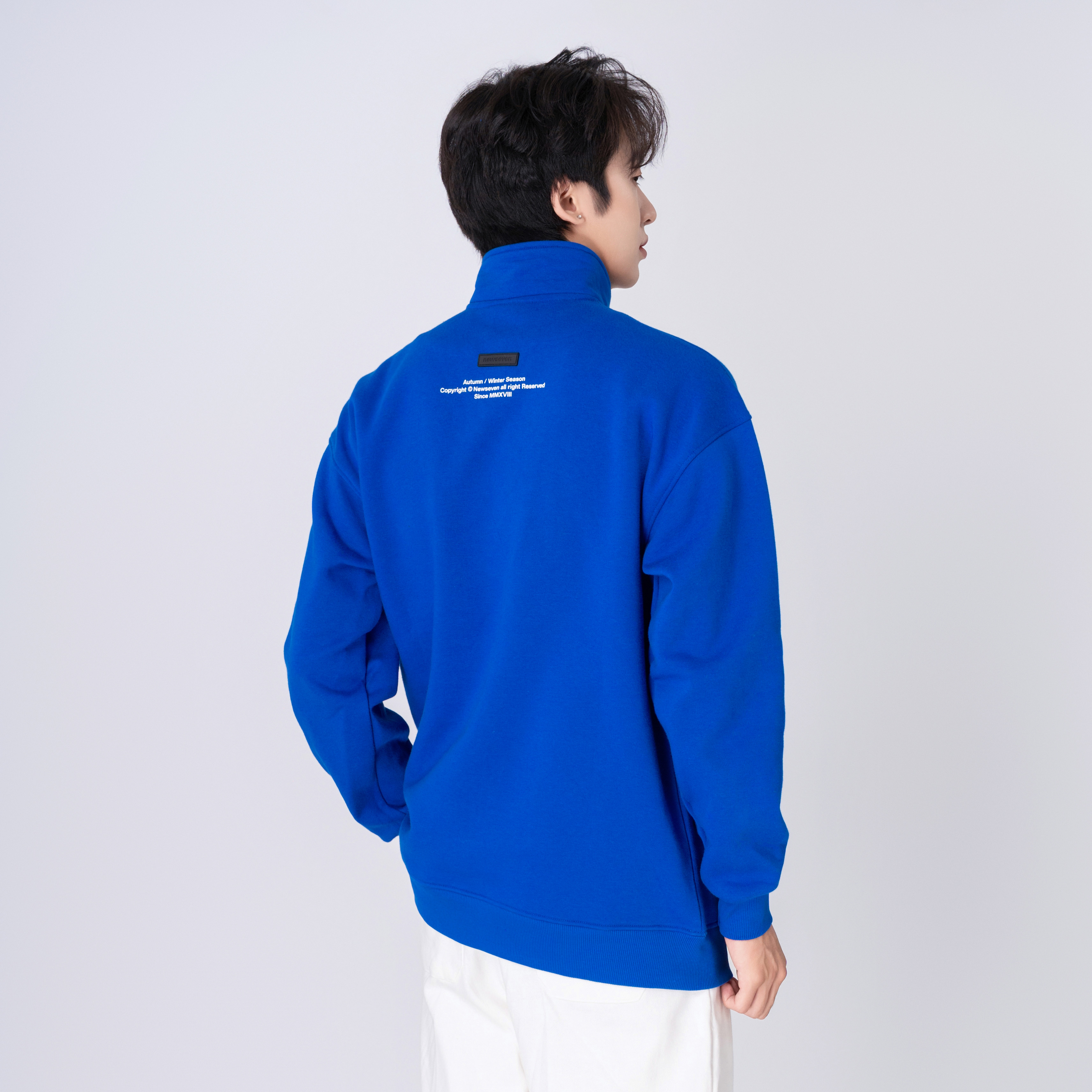 Áo Sweater NEWSEVEN Signature Half-Zip Basic