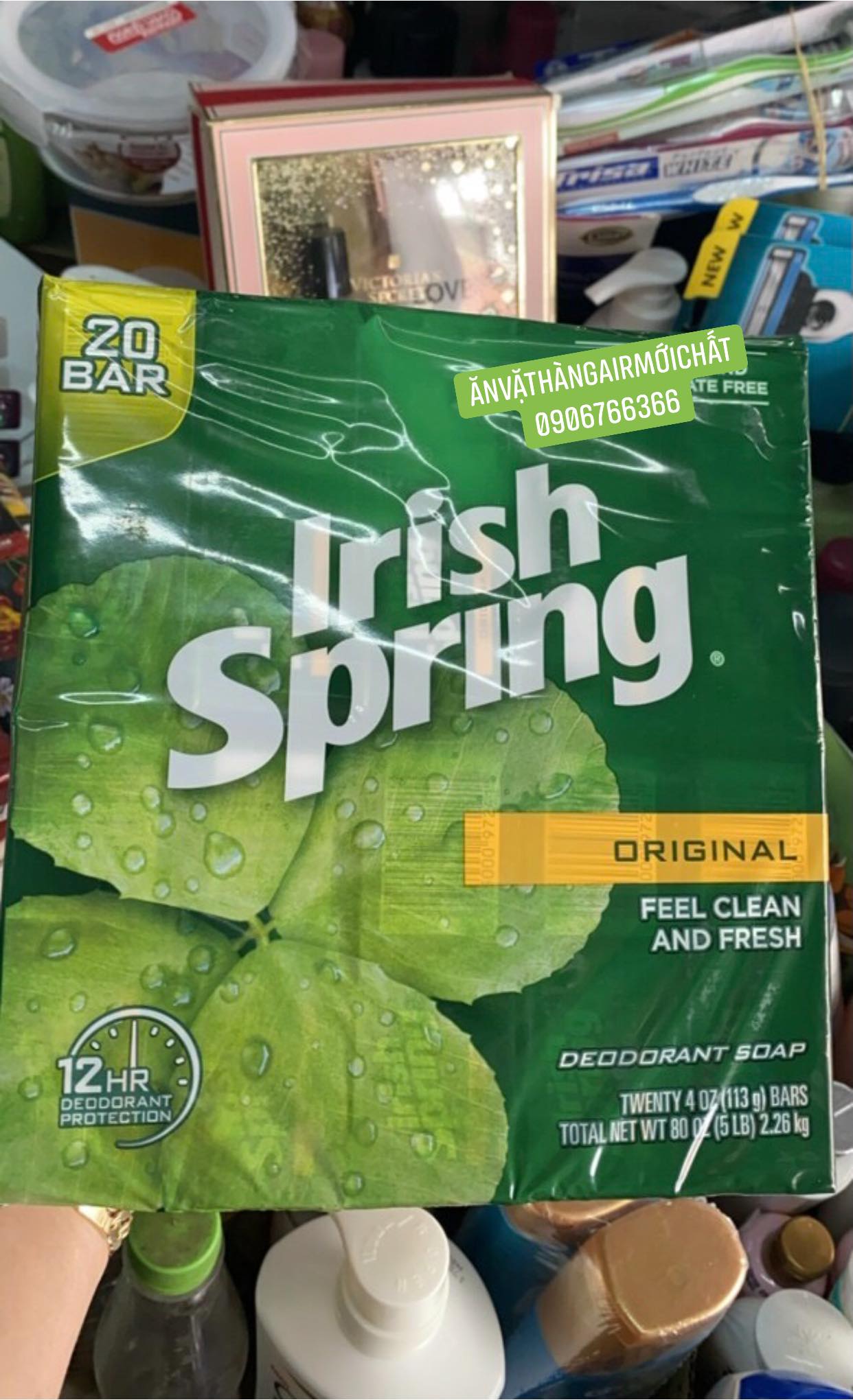 Xà Bông Cục Irish Spring Original 113g x 20 cục Hàng Mỹ
