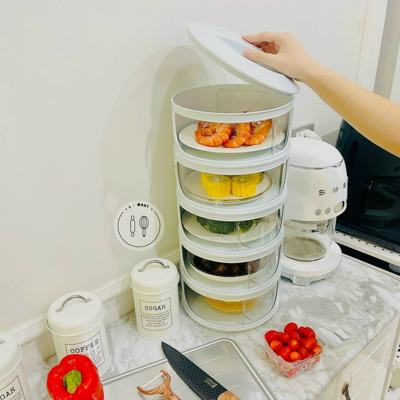 💥 LỒNG BÀN BUCOOK 5 TẦNG MỚI BẢO QUẢN THỰC PHẨM 💥