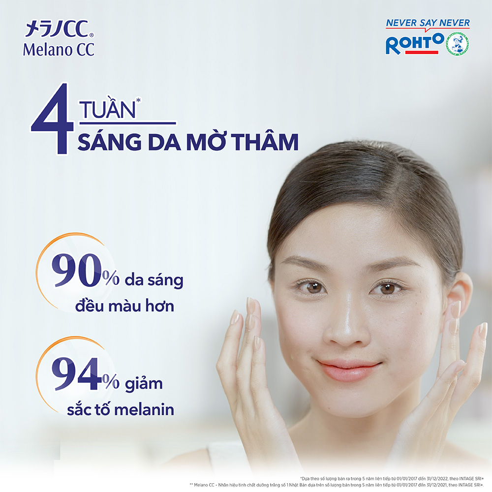 Mặt nạ dưỡng trắng da chống thâm nám Melano CC Whitening Mask 28 miếng