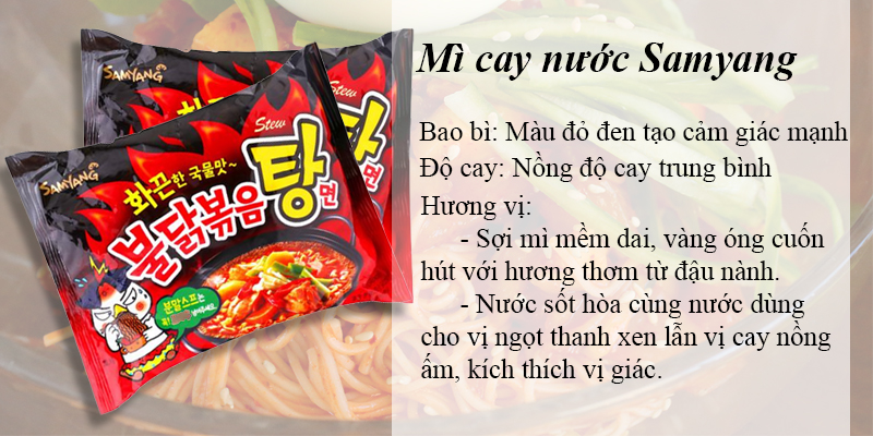 Mì cay nước Samyang Hàn Quốc ( Lốc 5 gói x 145g)
