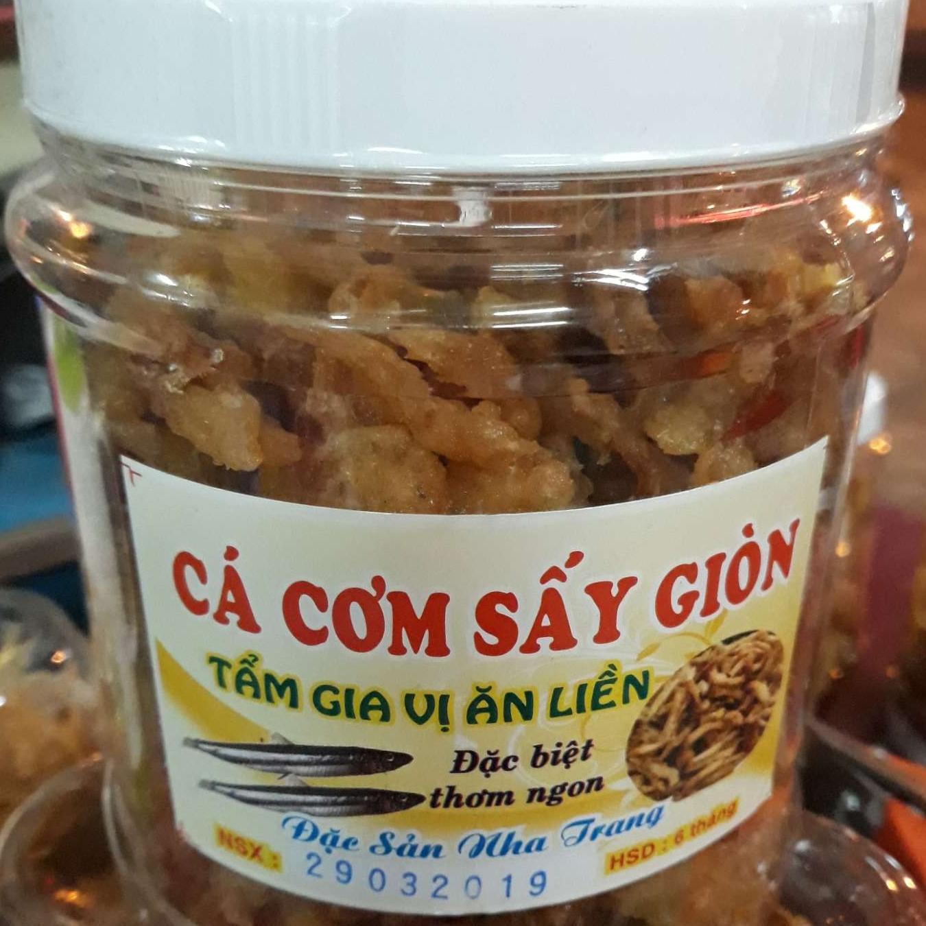 CÁ CƠM Sấy giòn 500g cháy tỏi tẩm mặn ngọt