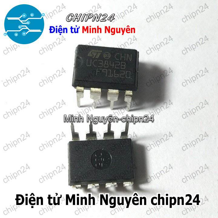 [2 con] (DT) IC UC3842B DIP-8 Hàng Tốt (UC3842 3842) - HH002522