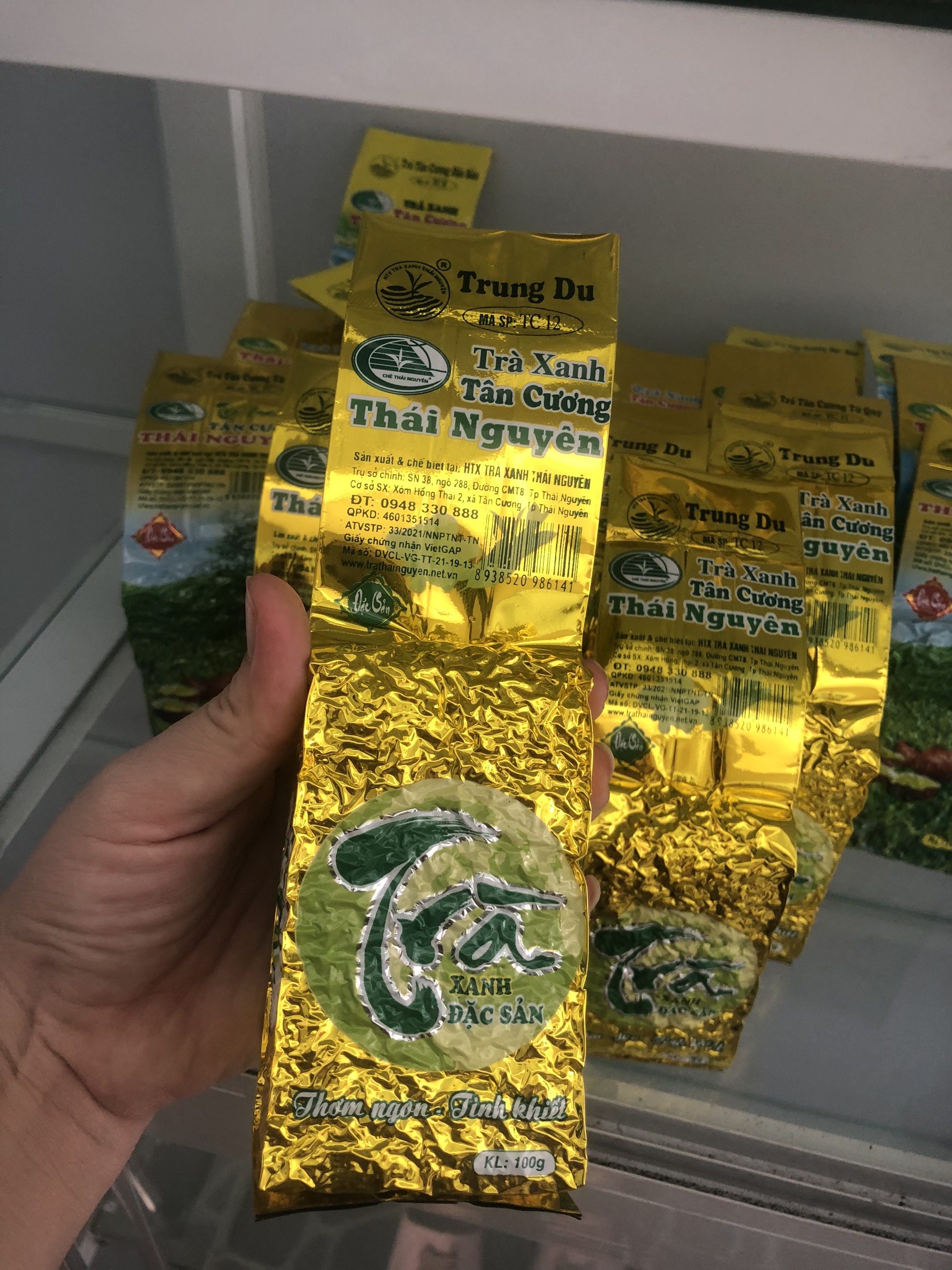 Trà xanh Tân Cương Thái Nguyên 100 gr theo tiêu chuẩn Vietgap
