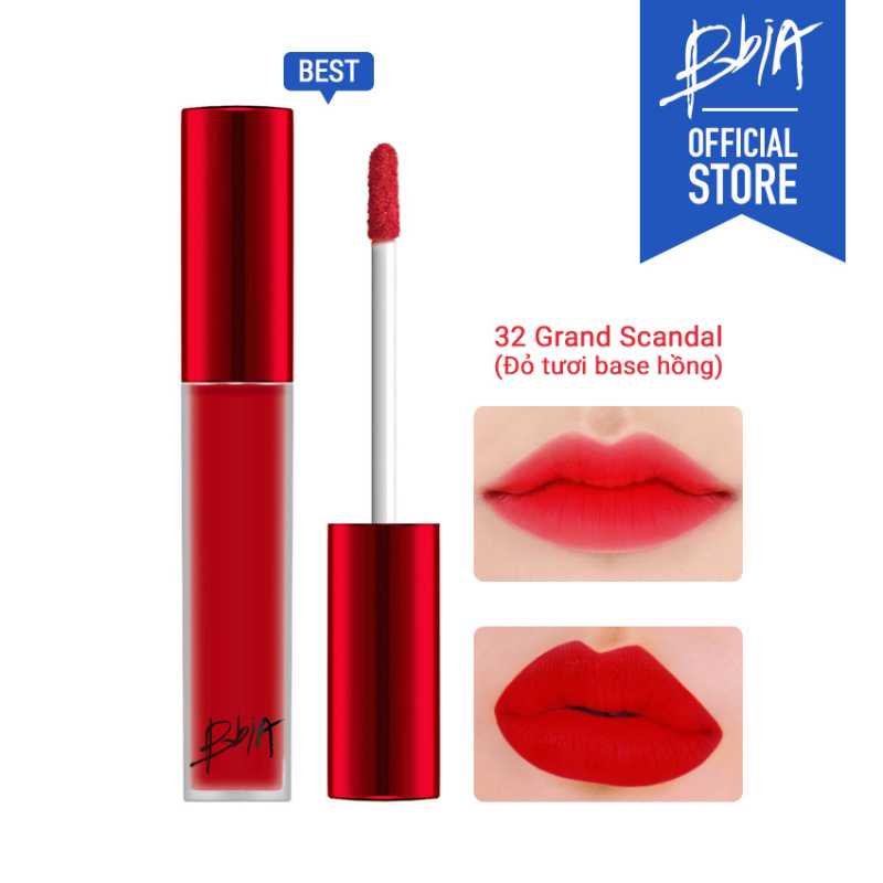Son kem lì Bbia Last Velvet Lip Tint Version 7 RED SCANDAL 5g ( 3 Màu) giá rẻ