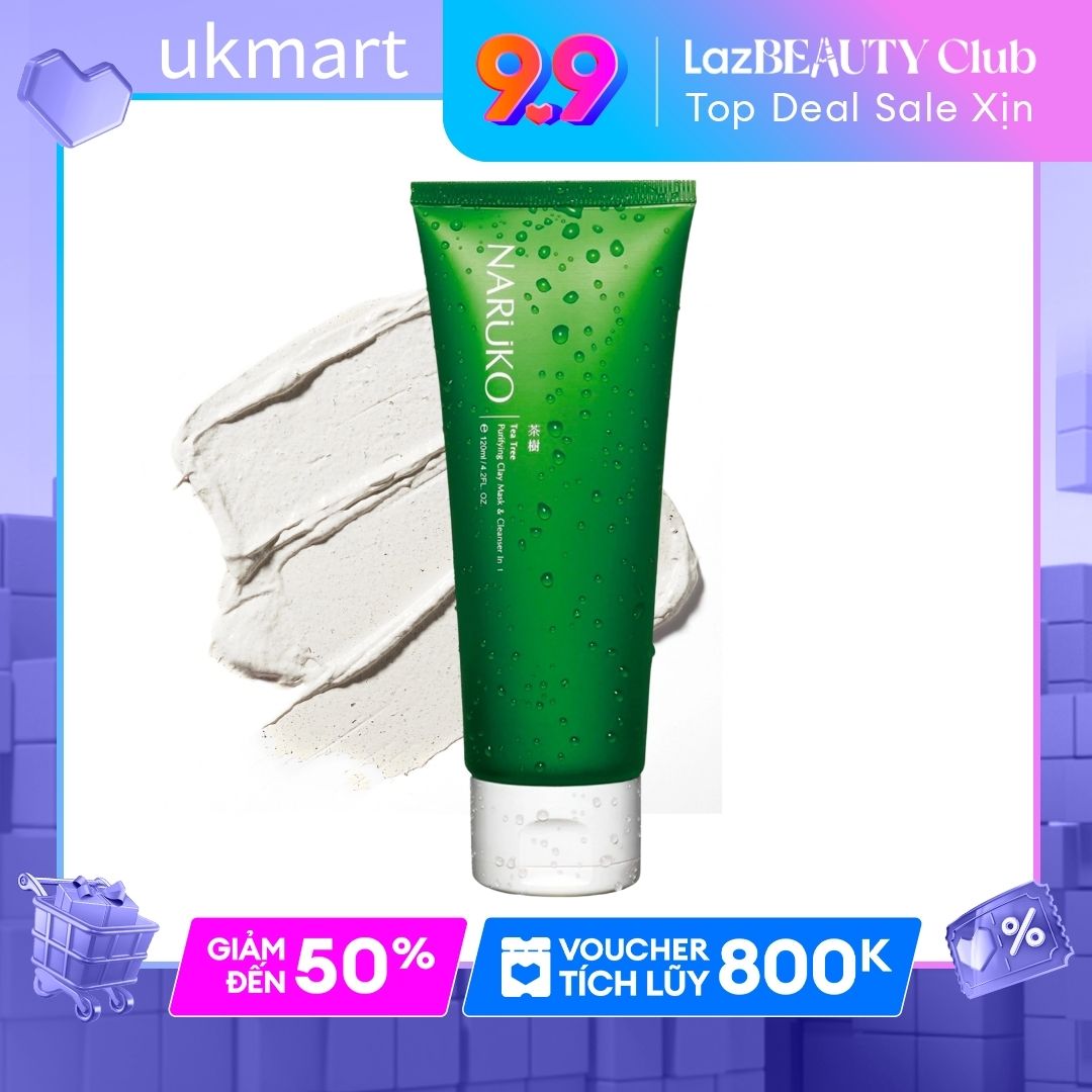 Sữa Rửa Mặt Naruko Trà Tràm Dạng Bùn Naruko Tea Tree Purifying Clay Mask and Cleanser in 1 120 gr
