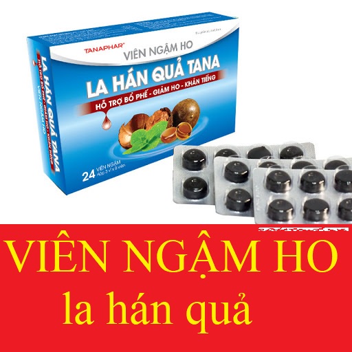 VIÊN NGẬM HO LA HÁN QUẢ TANA [KẸO NGẬM HO HỘP XANH]