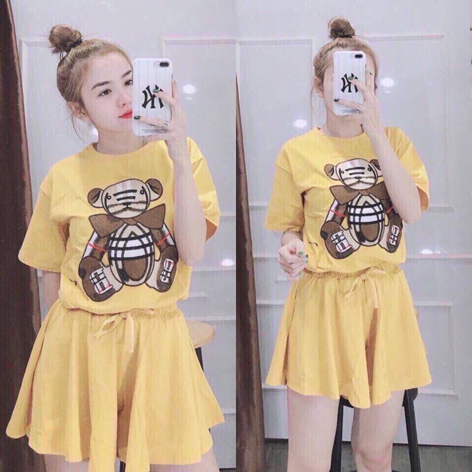 SET BỘ ĐÙI GẤU NỮ CỰC XINH CO GIÃN