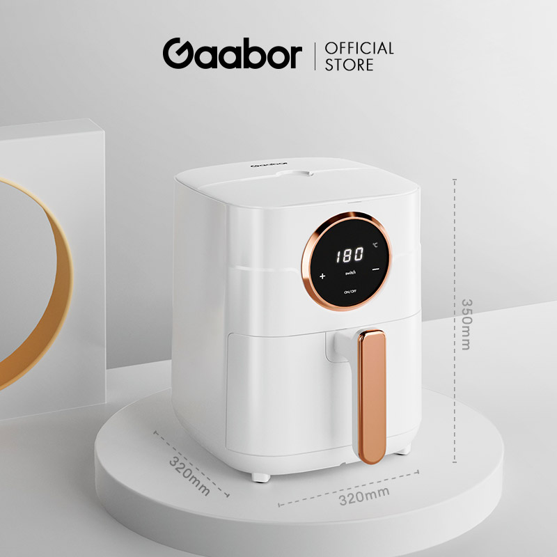 Nồi chiên không dầu 4.5 lít GAABOR GA-E45A02 màn hình cảm ứng công suất 1400W - Hàng chính hãng
