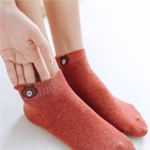 Combo 10 đôi Tất Gấu Brown Hot Hit kèm túi ZIP