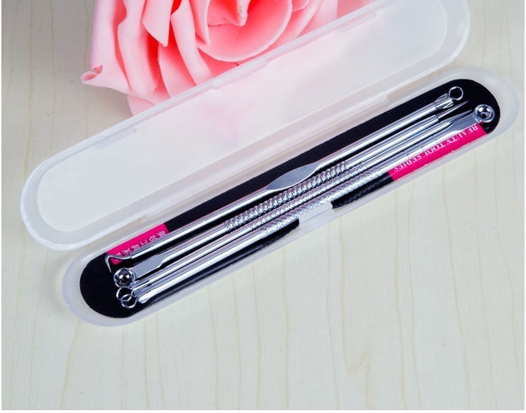 Bộ dụng cụ nặn mụn inox