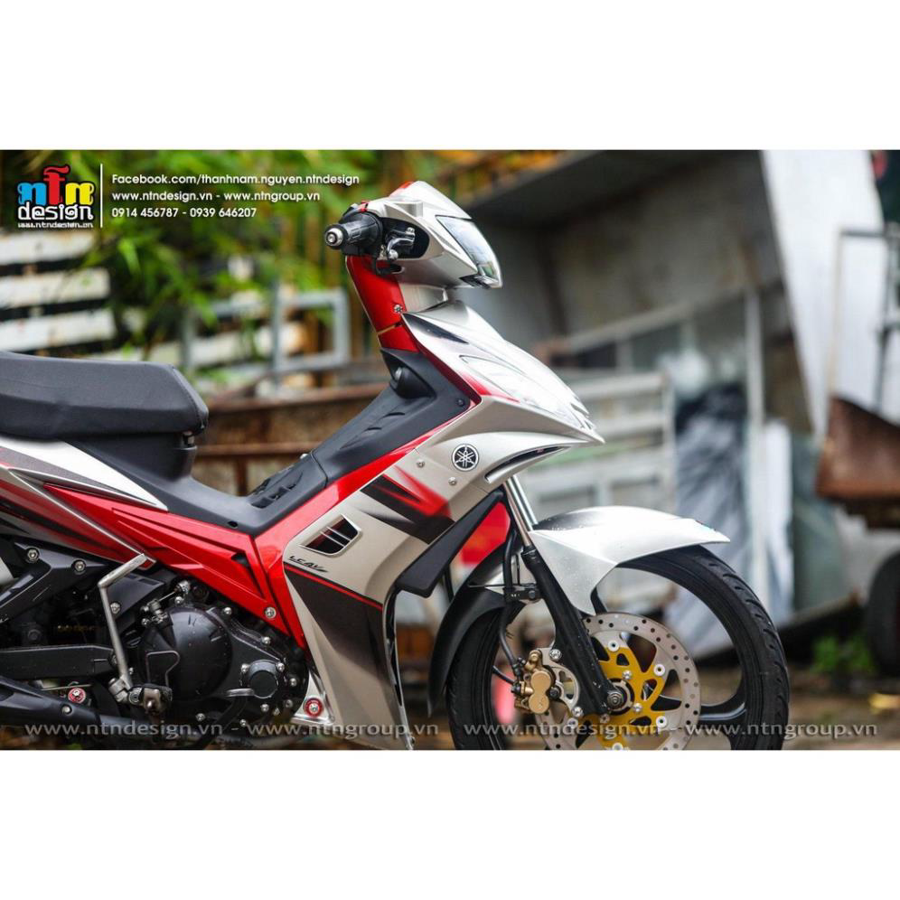 [  ] Tem rời Exciter 135 mẫu LC đỏ đen dán xe bạc
