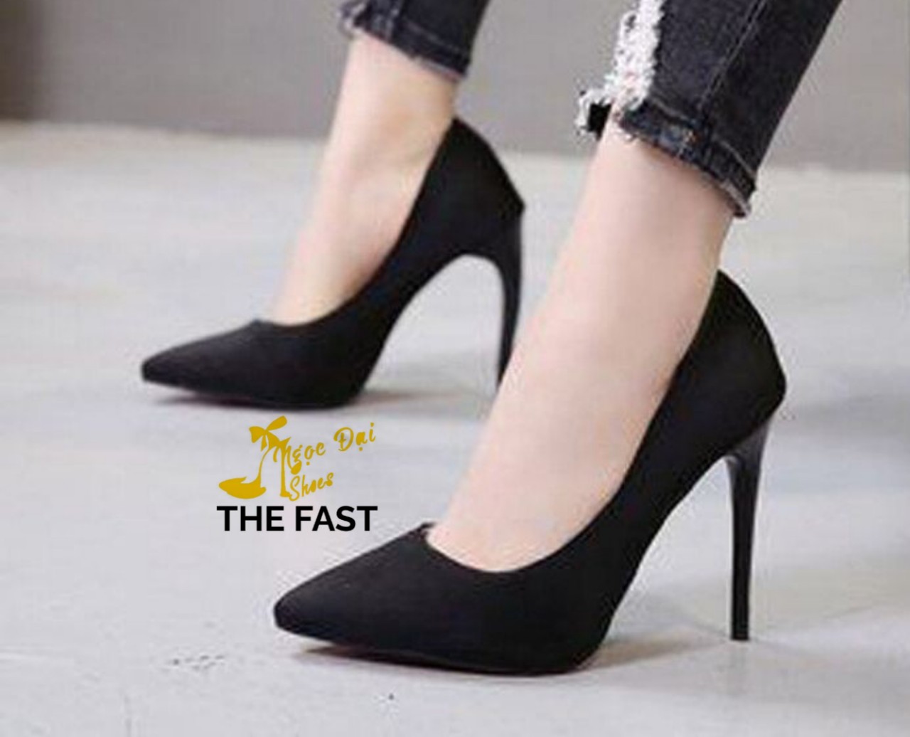 [FreeShip Max] Giày bít gót nhọn cao 9cm  ND241