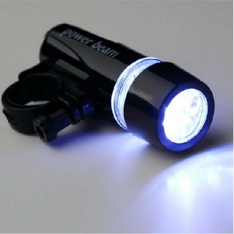 Bộ đèn pin gắn xe đạp 5 LED WJ-101 (Đen)