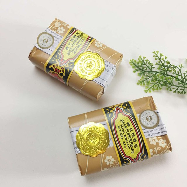 Combo 2 cục xà bông trầm con ong bee flower brand