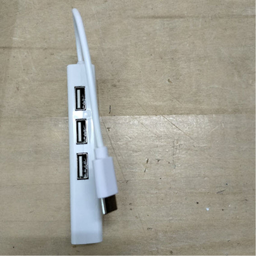 Cáp chuyển đổi USB type-C ra 3 cổng USb và cổng Lan RJ45