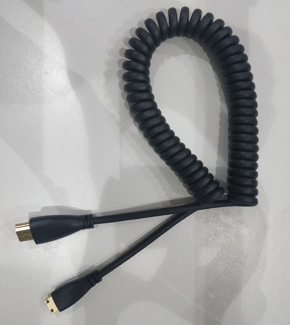 Dây cáp HDMI to Micro HDMI dạng lò xo xoắn