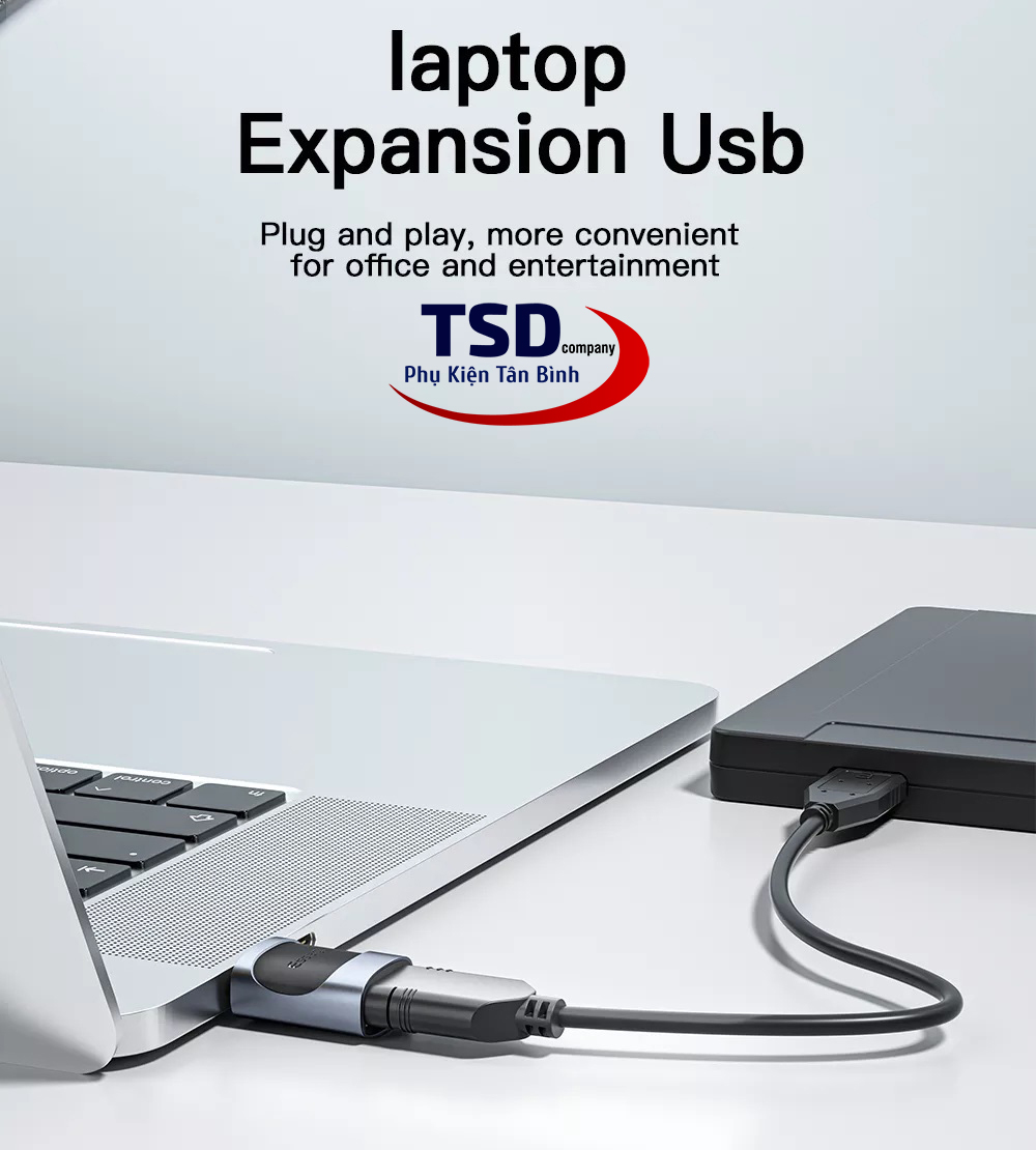 Đầu Chuyển USB Type A Sang USB Type C 3.0 Tốc Độ Cao ESSAGER