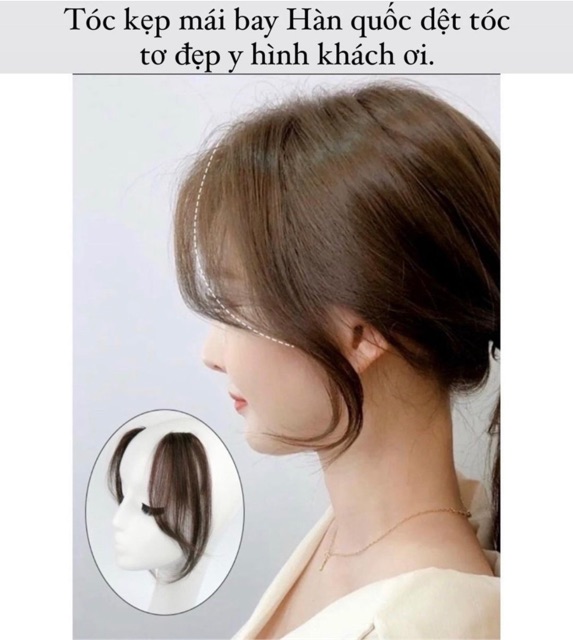 Tóc giả mái 🥰FREESHIP😍 mái dài sole