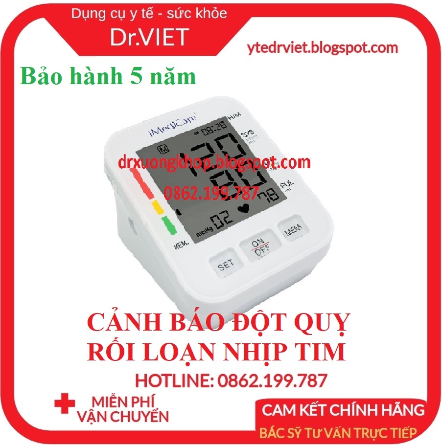 Máy đo huyết áp bắp tay điện tử IBPM-6S