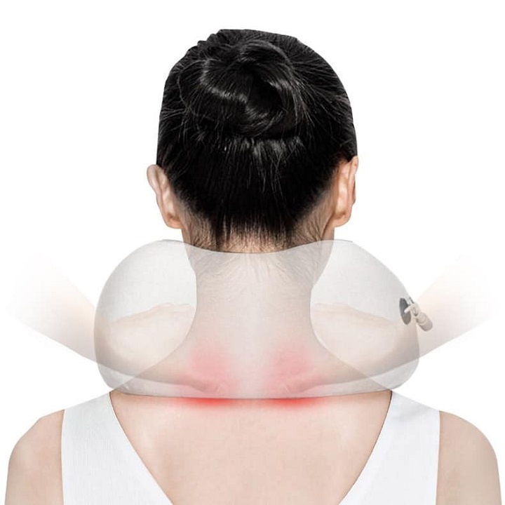 Gối massage cổ chữ U cao cấp, Gối mát xa đa năng, Máy mát xa cổ vai gáy hiệu quả kiêm gối ngủ tiện lợi, Thiết Bị Massage Sạc USB, Máy mát xa 3D đa năng hiện đại