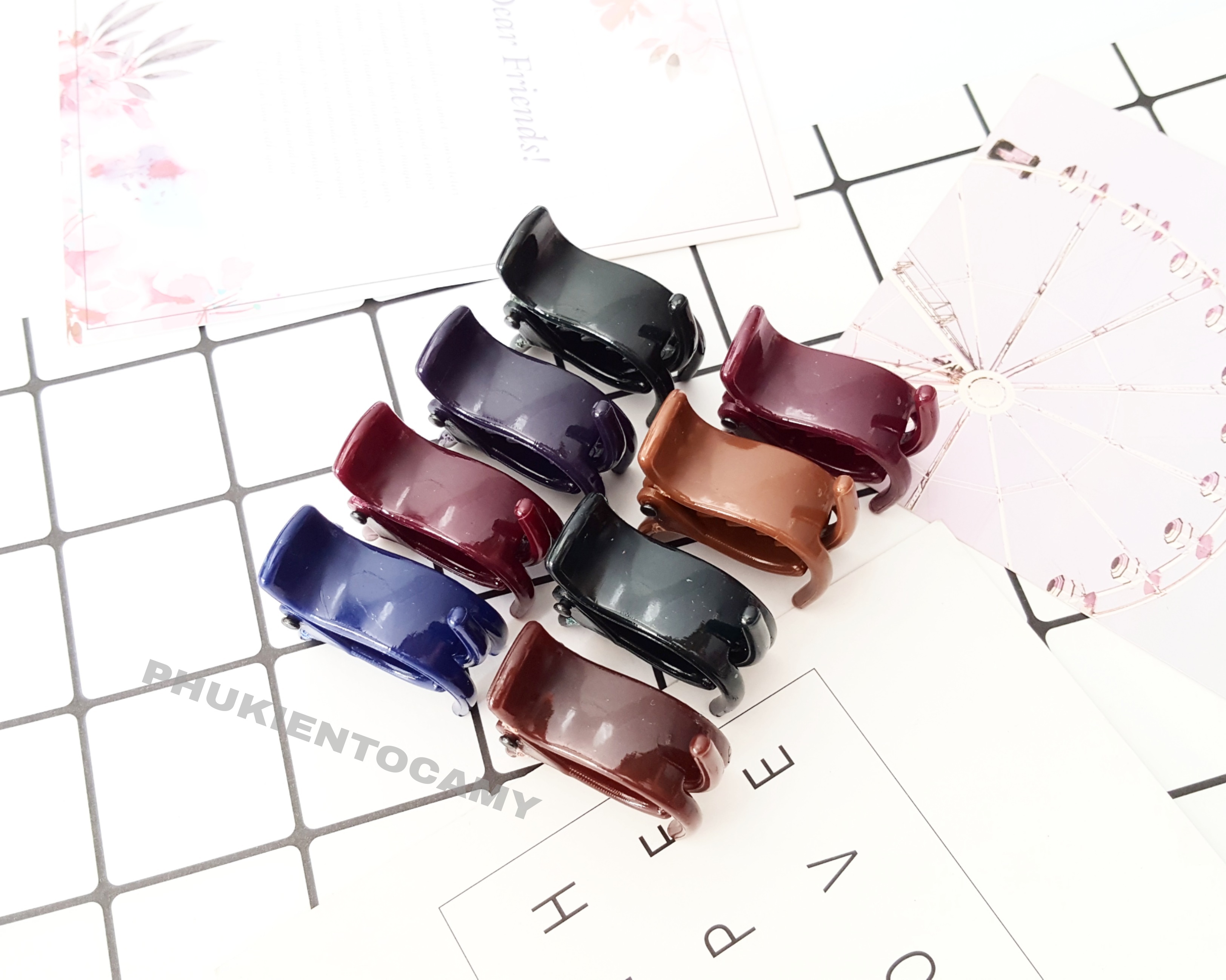 (GIÁ SỈ) COMBO 12 CÂY KẸP TÓC CÀNG CUA NHÍ - DÀNH CHO KHÁCH TÓC ÍT