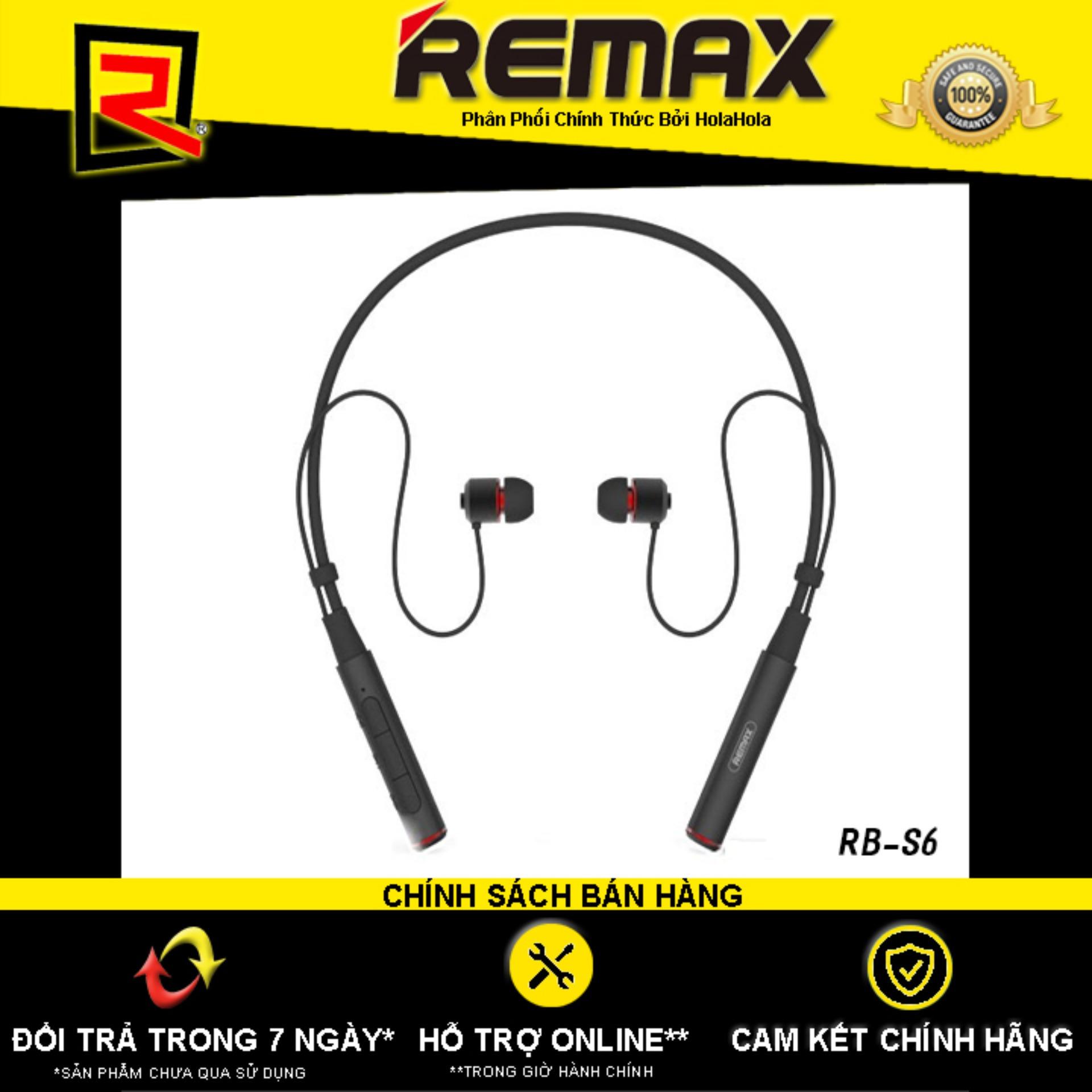 Tai Nghe Bluetooth Thể thao Remax RB-S6 (Đen) - Hãng...