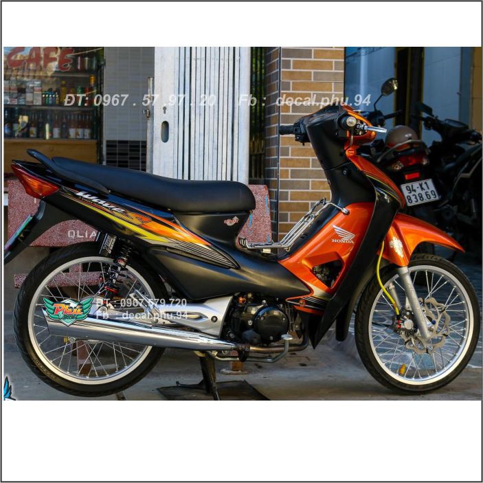 Tem rời wawe s cam đen