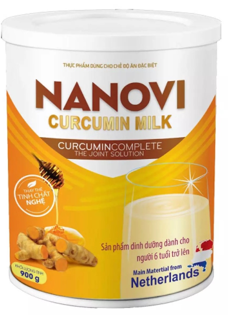 Sữa NGHỆ - NANOVI CURCUMIN [900gr/lon] [hạn sử dụng 2025].