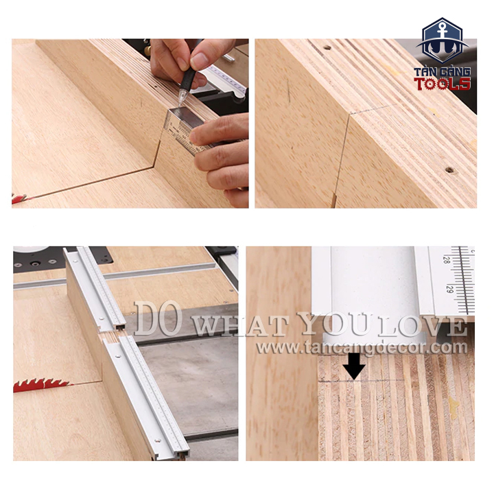 Bộ Cử Chặn Gỗ Wnew Có Kim Chỉ Vạch